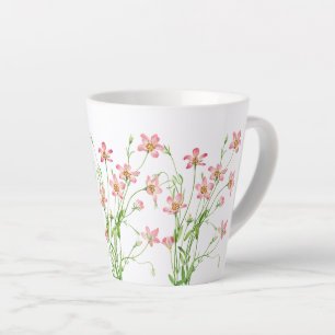 Élégant Vintage rose Floral Petite Mug Latte