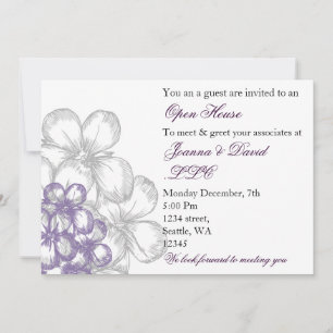 élégant violet Corporate party Invitation