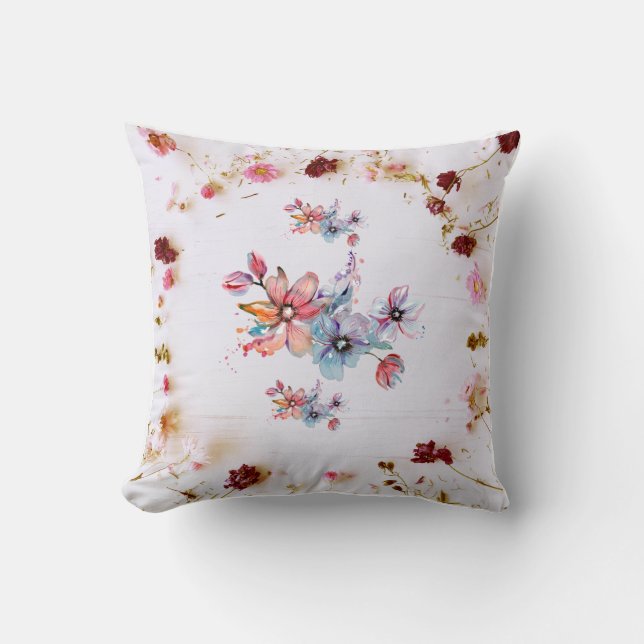 Élégant violet : Coussin de luxe avec un Unique De (Recto)