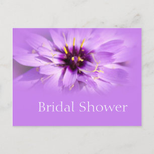 Elégant violet marguerite fleur nuptiale carte pos