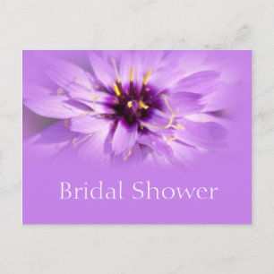 Elégant violet marguerite fleur nuptiale carte pos