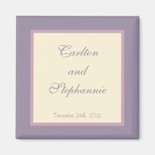 Élégant violet Mariage Magnet Favoriser