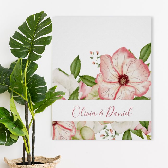 Elegant Watercolor Botanical Names Poster (Créateur téléchargé)