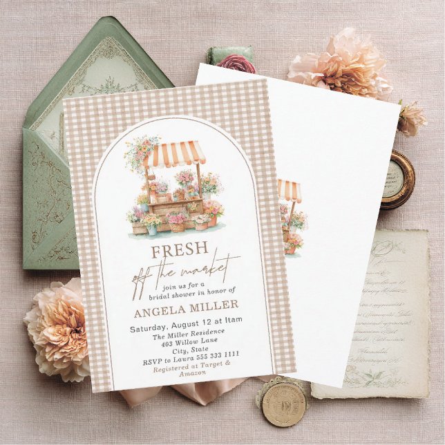Elegant Watercolorfresh off the market  Invitation (Créateur téléchargé)