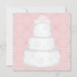 ELÉGANT WATERMELON MARIAGE CAKE INVITATION TOPPER