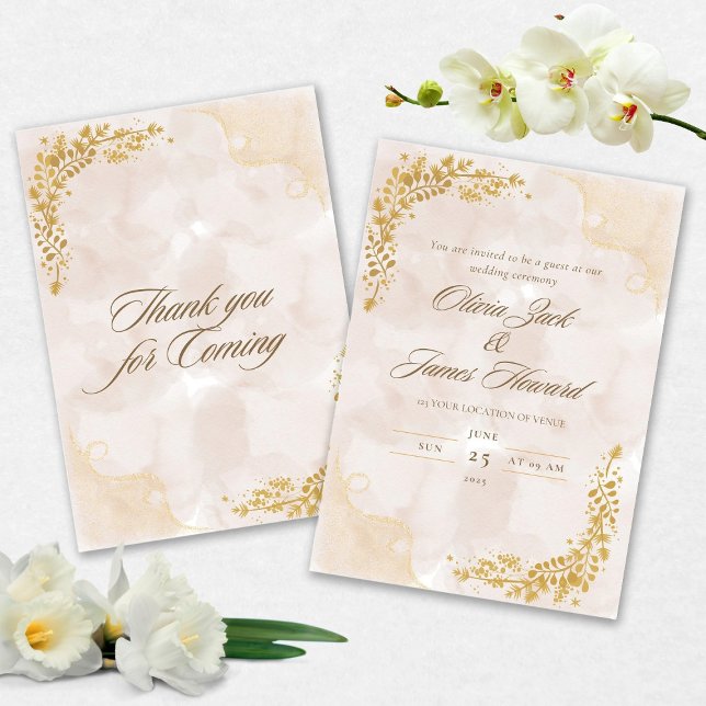 Elegant Wedding invitation (Créateur téléchargé)