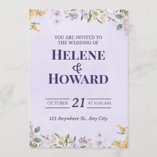 Elegant Wedding Invitation | Romantic Modern 