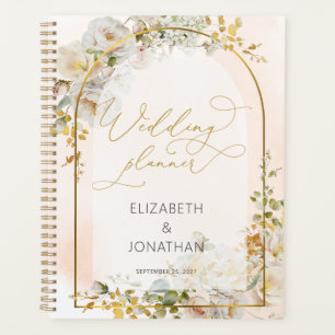 Élégant Wedding planner floral blanc