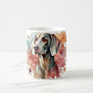 Elégant Weimaraner Aquarelle Art Mug