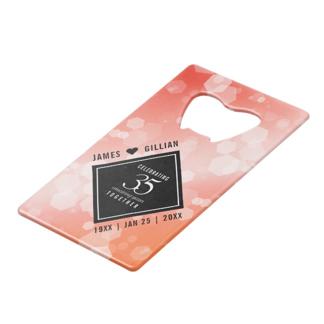 Elégante 35ème anniversaire de Mariage de corail (Devant Angle)