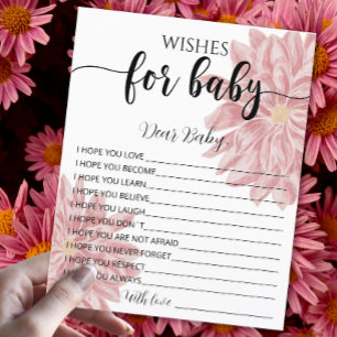 Elégante aquarelle Chrysanthemum Voeux pour bébé