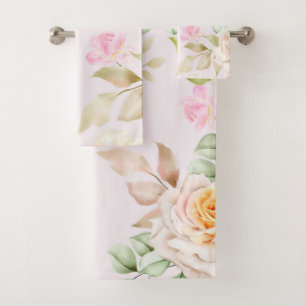 Elégante aquarelle fleurie décorative attirant l'o