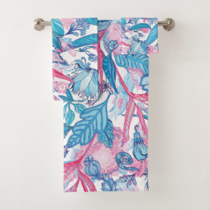 Elégante aquarelle fleurie décorative attirant l'o