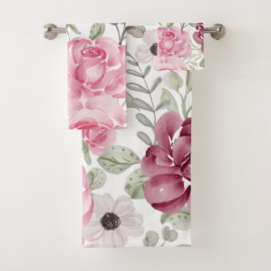 Elégante aquarelle fleurie décorative attirant l'o