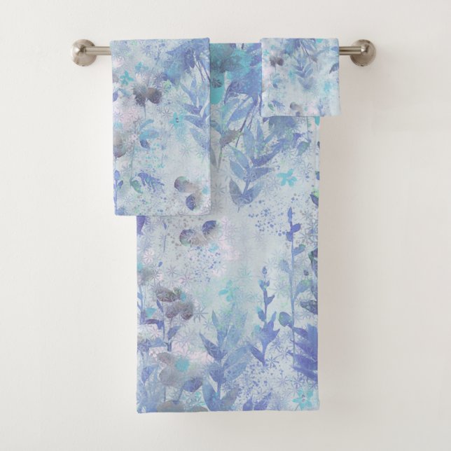 Elégante aquarelle fleurie décorative attirant l'o (En situation)