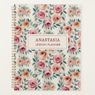Elégante aquarelle Joli monogramme floral