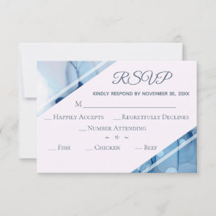 *~* Elégante aquarelle moderne Mariage RSVP