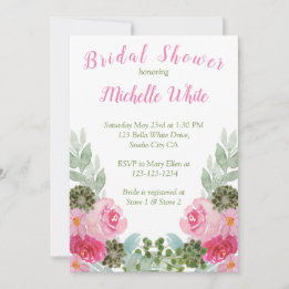 Elégante aquarelle rose