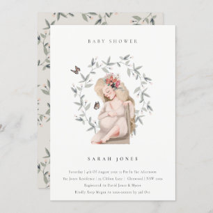 Élégante attenante Invitation de Baby shower de ma