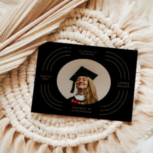 élégante bande or graduation faire-part