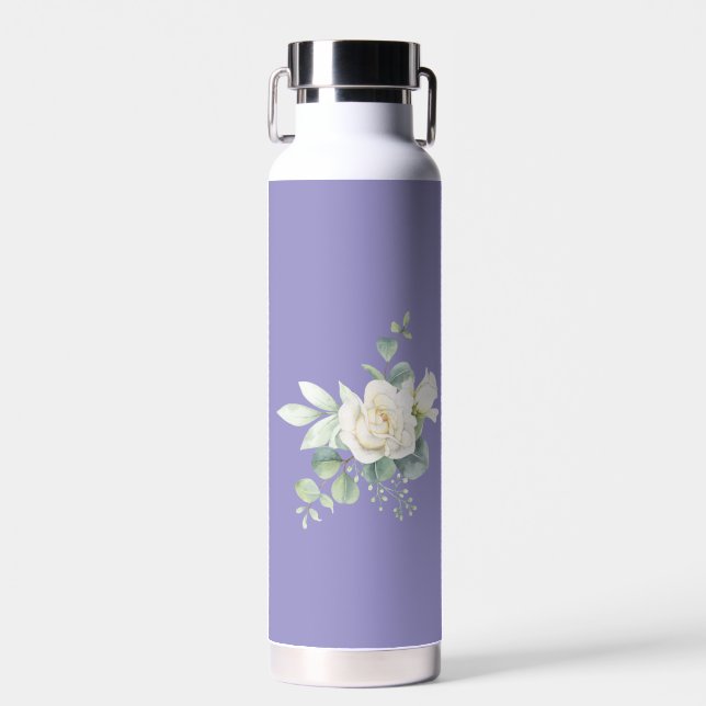 Elégante bouteille d'eau d'été à l'eucalyptus (Avant)