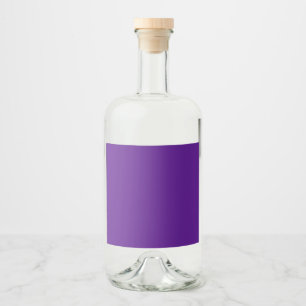 Élégante bouteille en verre avec Étiquette violet