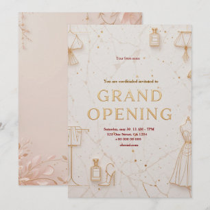 Elégante Boutique de mode Grand Invitation d'ouver