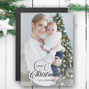 Élégante calligraphie de Noël Joyeux 1-Photo