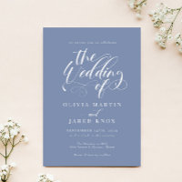 Élégante calligraphie Faire-part de mariage classi