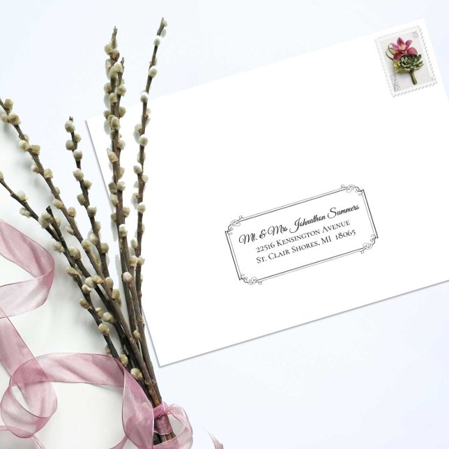 Élégante Calligraphie Liste d'invités Étiquettes d (Créateur téléchargé)