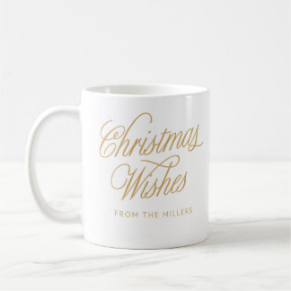 Élégante calligraphie OrLettres Mug de Noël