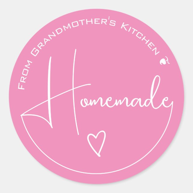 Élégante calligraphie simple Étiquettes de coeur f (Devant)