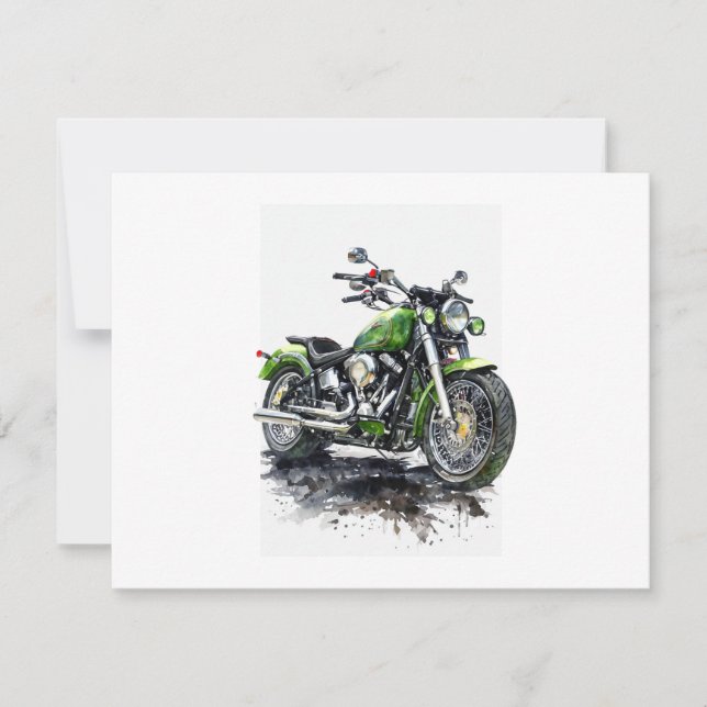 Elégante carte à plat - Personnalisé & Minimaliste (Devant)