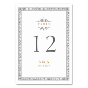 Elégante carte classique classique classique de ta