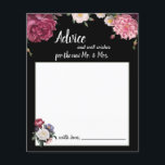 Elégante carte conseil Bourgogne et Fleurs roses<br><div class="desc">La collection Elegant Grace mariage est une belle collection romantique et luxueuse de papeterie florale. Personnalisez notre superbe papeterie avec vos détails de l'événement facilement et rapidement, appuyez simplement sur le bouton customiser. La coordination florale à l'envers est incluse. Les articles correspondants pour compléter votre collection d'événements sont disponibles dans...</div>