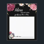Elégante carte conseil Bourgogne et Fleurs roses<br><div class="desc">La collection Elegant Grace mariage est une belle collection romantique et luxueuse de papeterie florale. Personnalisez notre superbe papeterie avec vos détails de l'événement facilement et rapidement, appuyez simplement sur le bouton customiser. La coordination florale à l'envers est incluse. Les articles correspondants pour compléter votre collection d'événements sont disponibles dans...</div>
