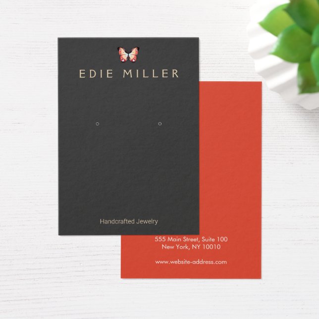 Élégante carte d'affichage de l'oreille papillon (Bureau)