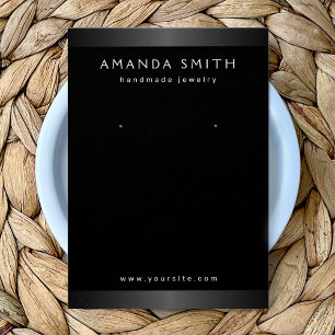 Élégante carte d'affichage minimaliste noir