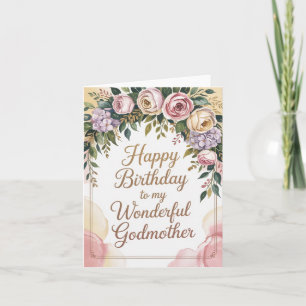 Elégante carte d'anniversaire pour Godmère