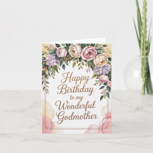 Elégante carte d'anniversaire pour Godmère (Devant)