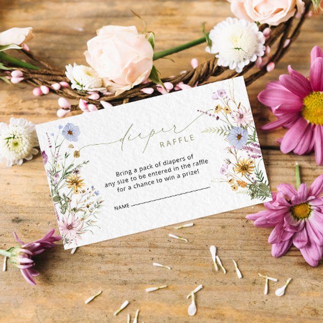 Élégante carte de boîtier Fleur sauvage à rabat (Créateur téléchargé)