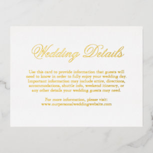 Élégante carte de boîtier Mariage pour huile d'or