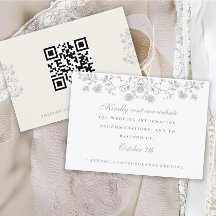 Élégante carte de boîtier Vintage beige Floral