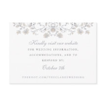 Élégante carte de boîtier Vintage beige Floral