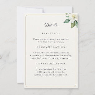 Élégante carte de code QR avec détails de mariage