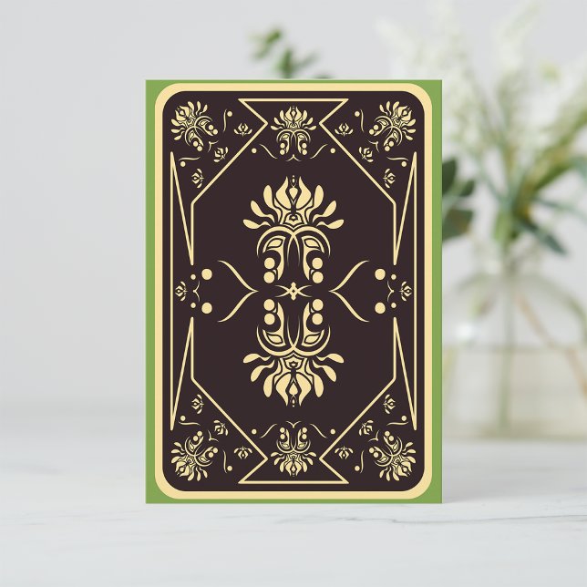 Élégante carte de jeu Vintage Black Gold (Créateur téléchargé)