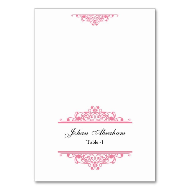 Elégante carte de lieu de mariage (Par défaut)