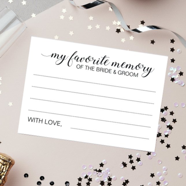 Élégante carte de mariage pour mariée en mémoire p (Créateur téléchargé)