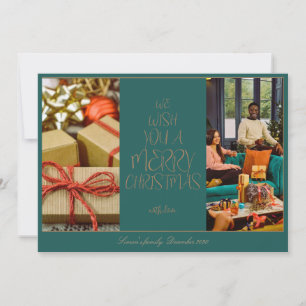 Elégante Carte de Noël des voeux de Noël