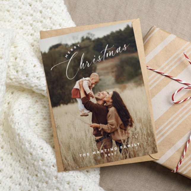 Élégante carte de Noël Joyeux et Chic (Créateur téléchargé)